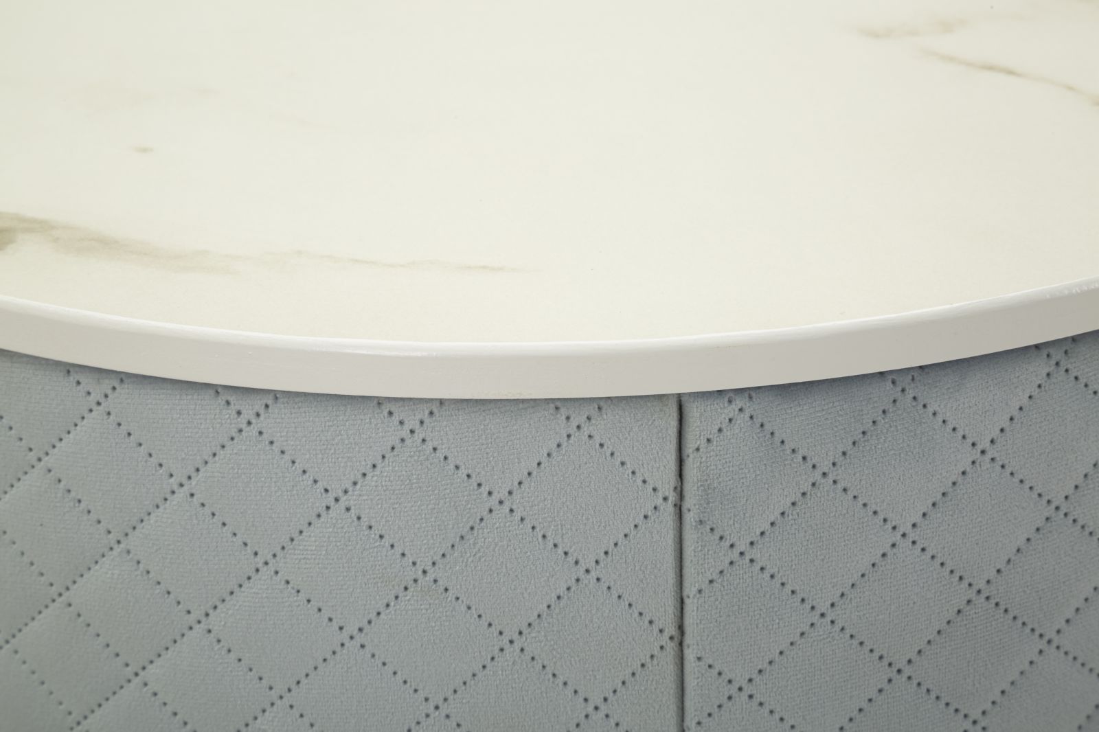 NIGHTSTAND/DRESSING TABLE WITH PUFF VELLIT LIGHT BLUE CM Ø52X70 - Ø36X39 - slika 5