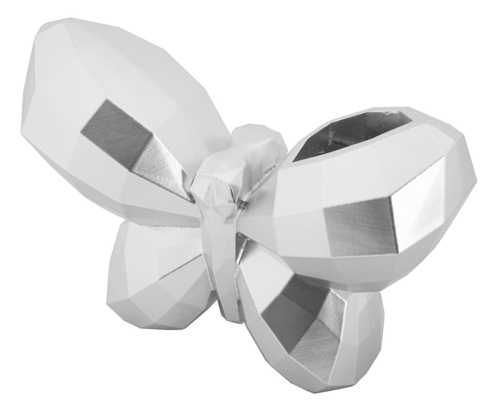 BUTTERFLY VASE SILVER CM 22,5X8X15 - slika 3