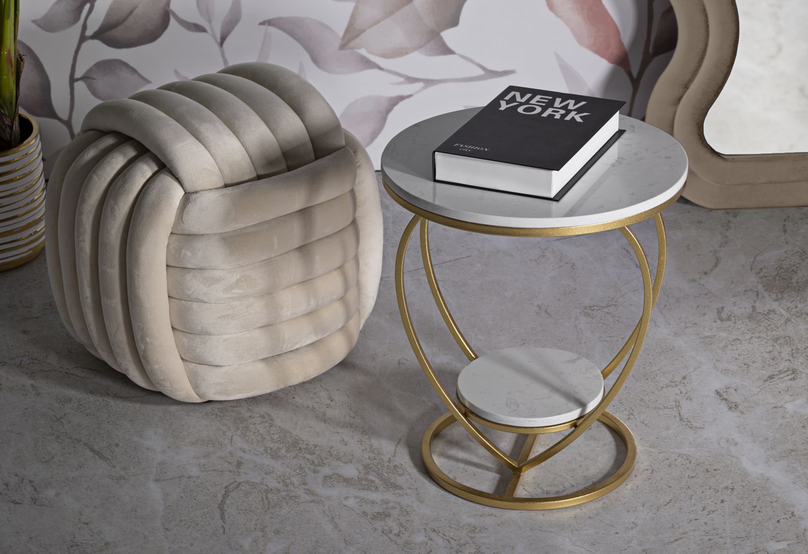 TABLE HEART GOLD CM Ø 40X45,5 - slika 7