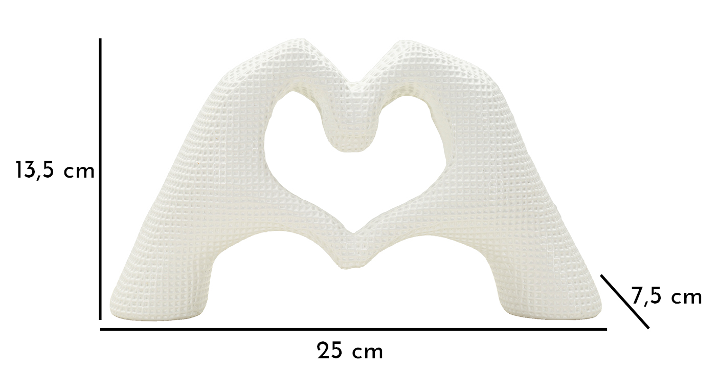 HANDS LOVER WHITE CM 25X7,5X13,5 - slika 6