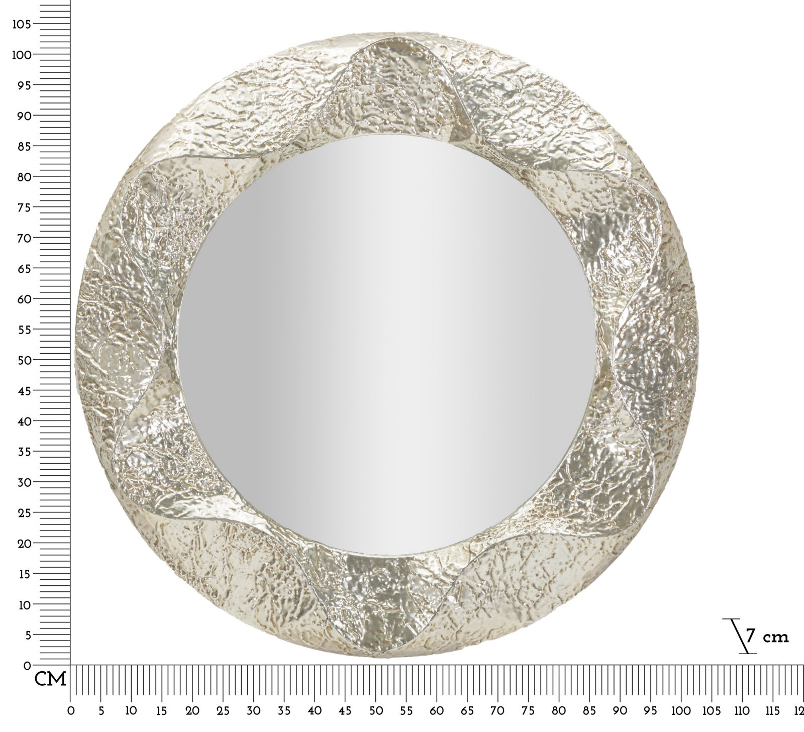 ARGELUX ROUND MIRROR CM Ø104X7 ( INSIDE MIRROR SIZE CM Ø70) - slika 7