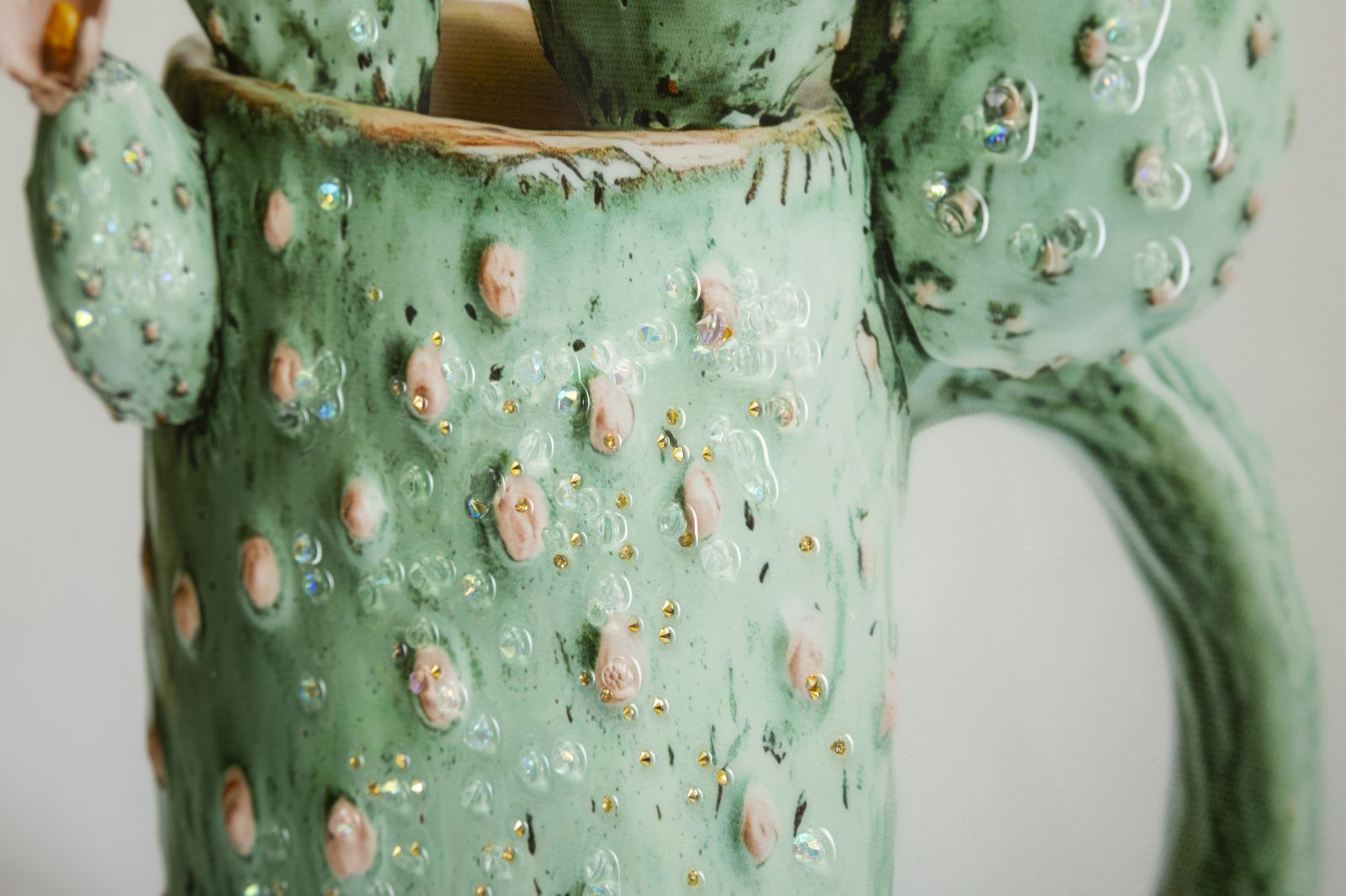 LACQUERED CANVAS PRINT WITH FRAME CACTUS JAR -C- CM 40X2,8X40 - slika 4