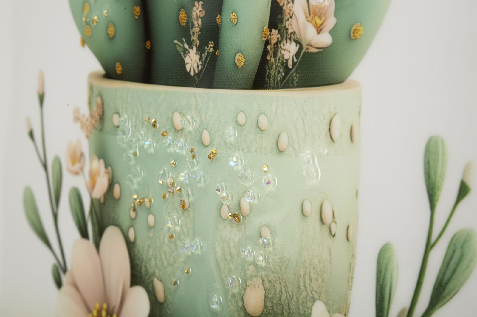 LACQUERED CANVAS PRINT WITH FRAME CACTUS JAR -D- CM 40X2,8X40 - slika 4