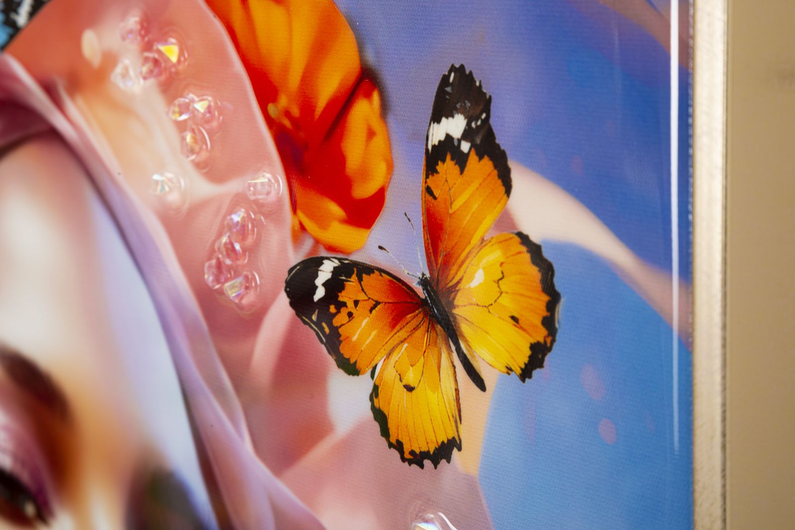 PAINTED ON CANVAS LACQUERED MARTY WITH FRAME -B- CM 62X4X92 - slika 4