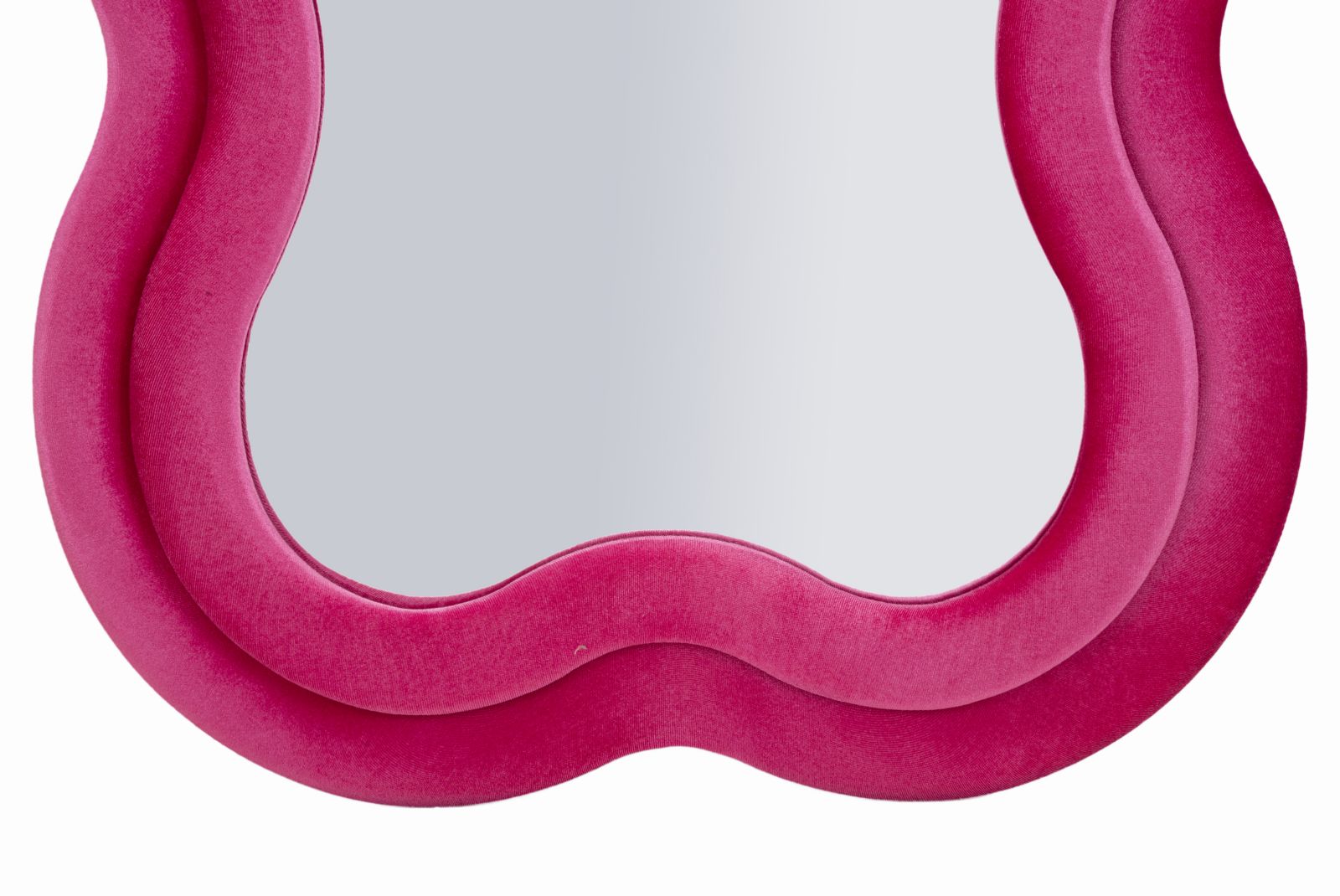 MIKI WALL MIRROR VELVET FUCHSIA CM 60X4X160 ( INSIDE MIRROR SIZE CM 39X135) - slika 5