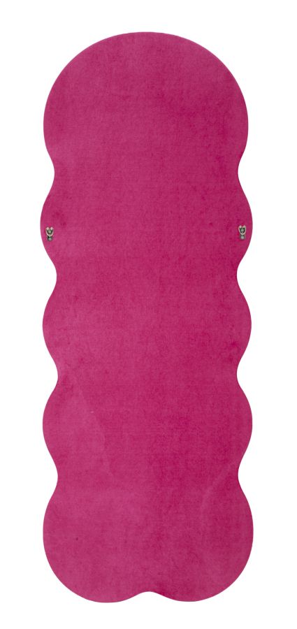 MIKI WALL MIRROR VELVET FUCHSIA CM 60X4X160 ( INSIDE MIRROR SIZE CM 39X135) - slika 6