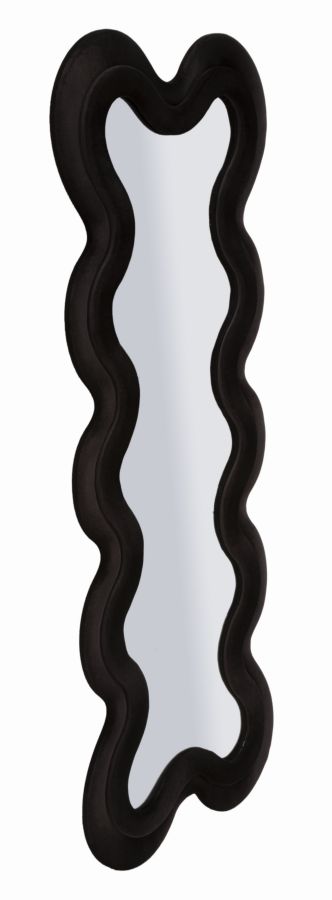 MONICA BLACK WALL MIRROR CM 58 4 160 ( INSIDE MIRROR SIZE CM 39 124) - slika 2