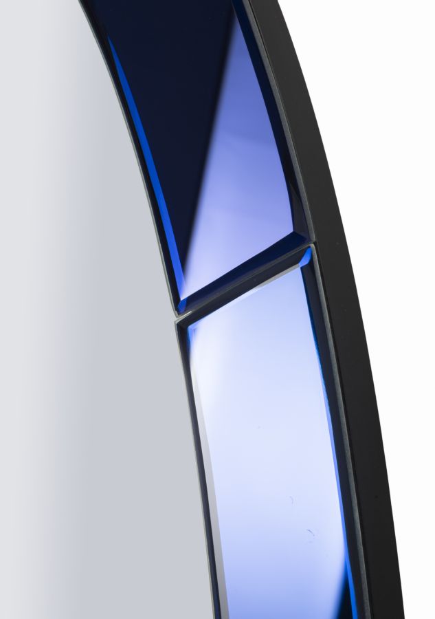 OSLO BLUE WALL MIRROR CM 55X2X150 ( INSIDE MIRROR SIZE CM 42,5x137,5) - slika 4