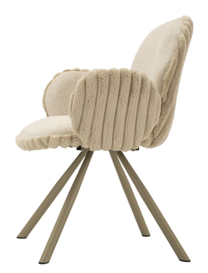 CHAIR STOCKHOLM -B-CREAM SET 2 PCS CM 64X68X83 (SEAT HEIGHT CM 45) - slika 3