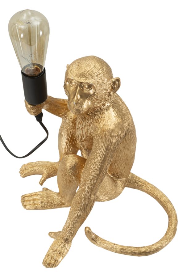TABLE LAMP MONKEY SITTING GOLD CM 33X33X32 - slika 3