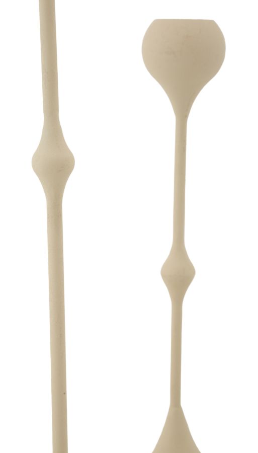 CANDLE HOLDER SLIMMY CREAM SET 2 PCS CM Ø 8X26-8X37 - slika 3