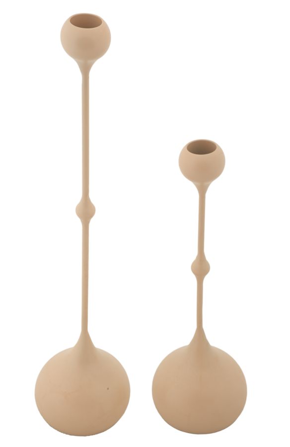 CANDLE HOLDER SLIMMY PINK SET 2 PCS CM Ø 8X26-8X37 - slika 2