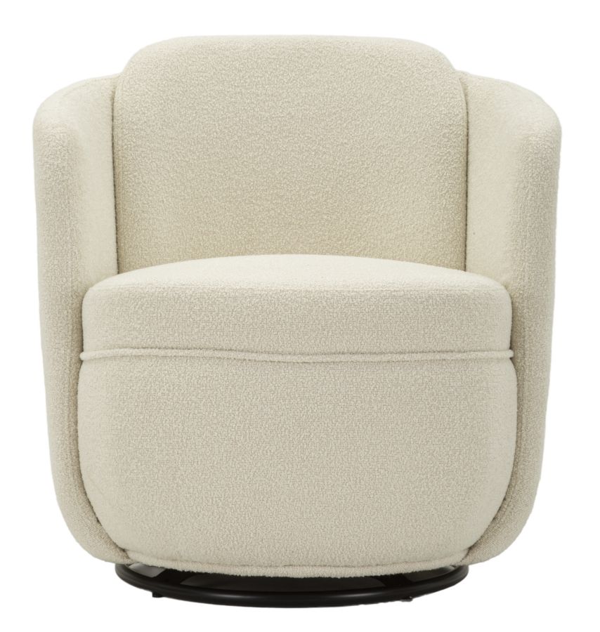 TORINO CREAM SWIVEL ARMCHAIR CM 70X72X75 (SEAT HEIGHT CM 44,5) - slika 2