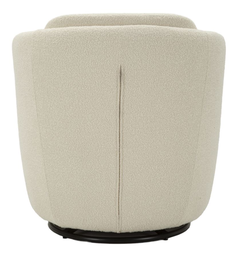 TORINO CREAM SWIVEL ARMCHAIR CM 70X72X75 (SEAT HEIGHT CM 44,5) - slika 5