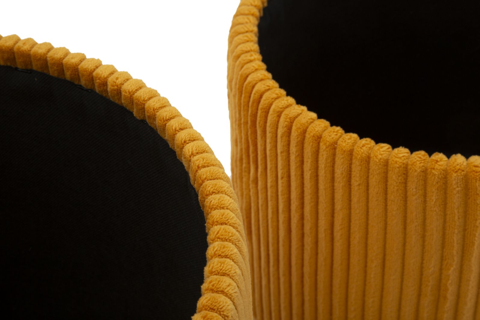 PUFF WITH STORAGE BOLZANO MUSTARD SET 2 PCS CM Ø 38 X 38-32 X 28 - slika 8