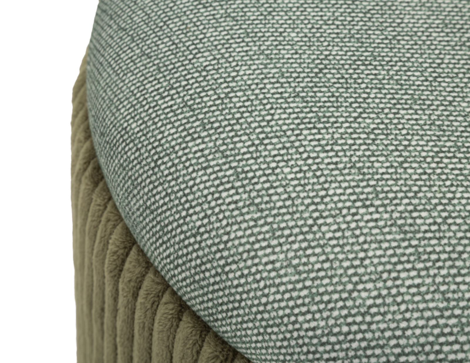 PUFF WITH STORAGE BOLZANO GREEN SET 2 PCS CM Ø 38X38-32X28 - slika 5
