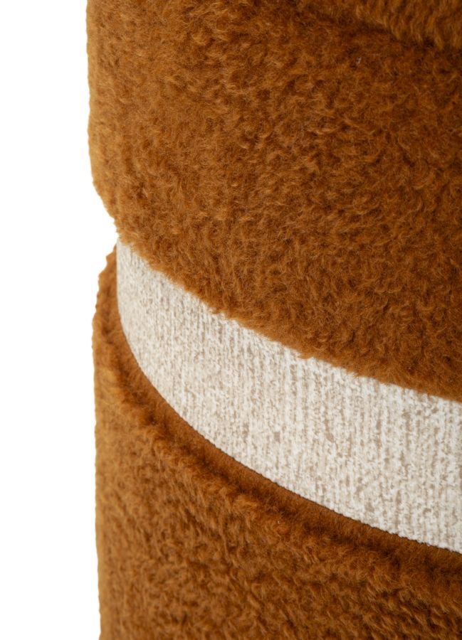 PUFF WITH STORAGE SAINT-MORITZ BROWN SET 2 PCS CM Ø 40X47-32X38 - slika 3