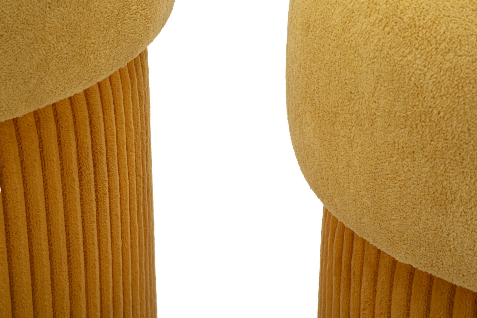 PUFF WITH STORAGE ASPEN MUSTARD SET 2 PCS CM Ø 42X44-35X37 - slika 3