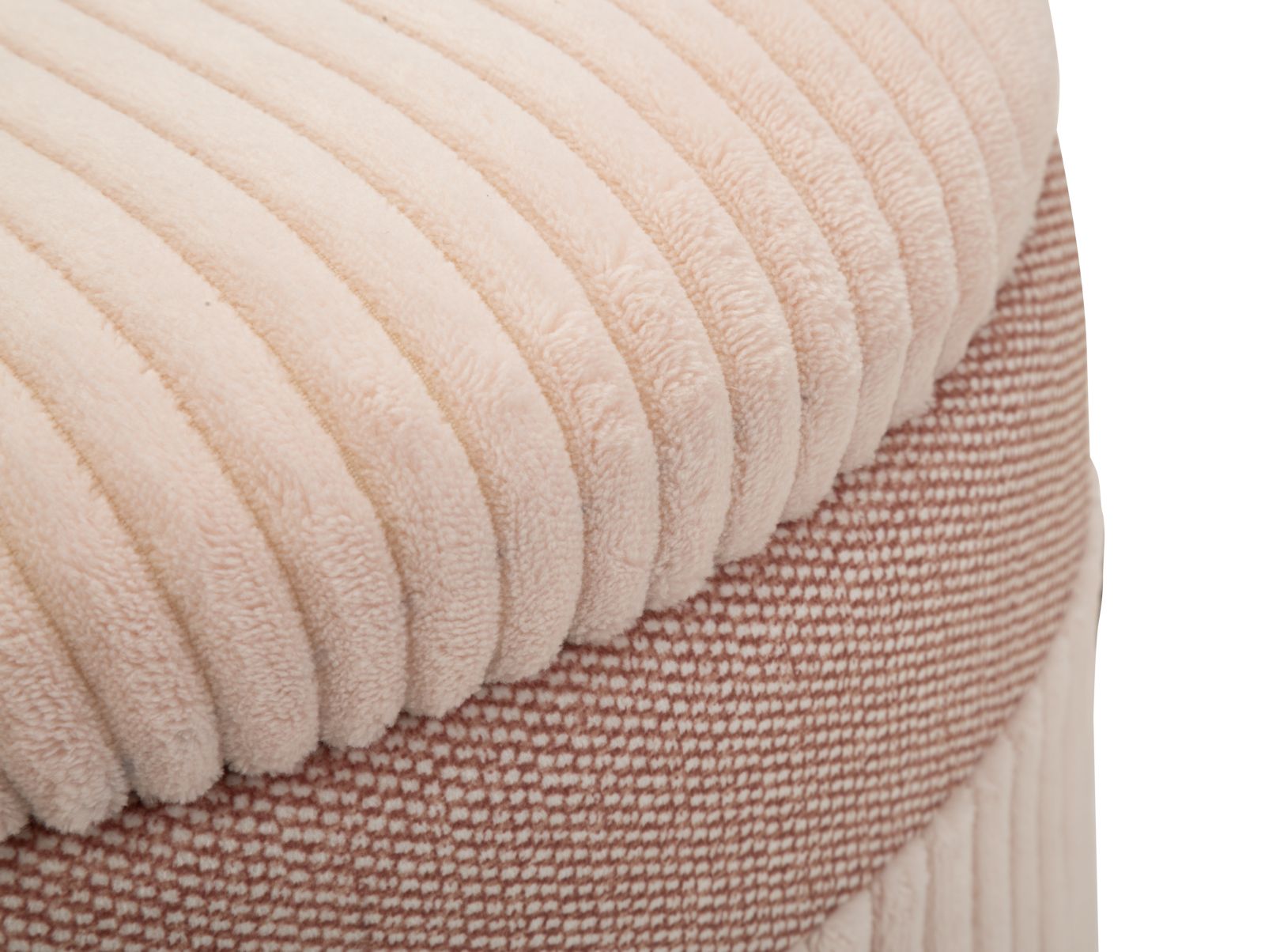 PUFF C/CURTAIN BOX PINK SET 3 PCS CM Ø 40,5X49,5-35X42-31X38 - slika 5