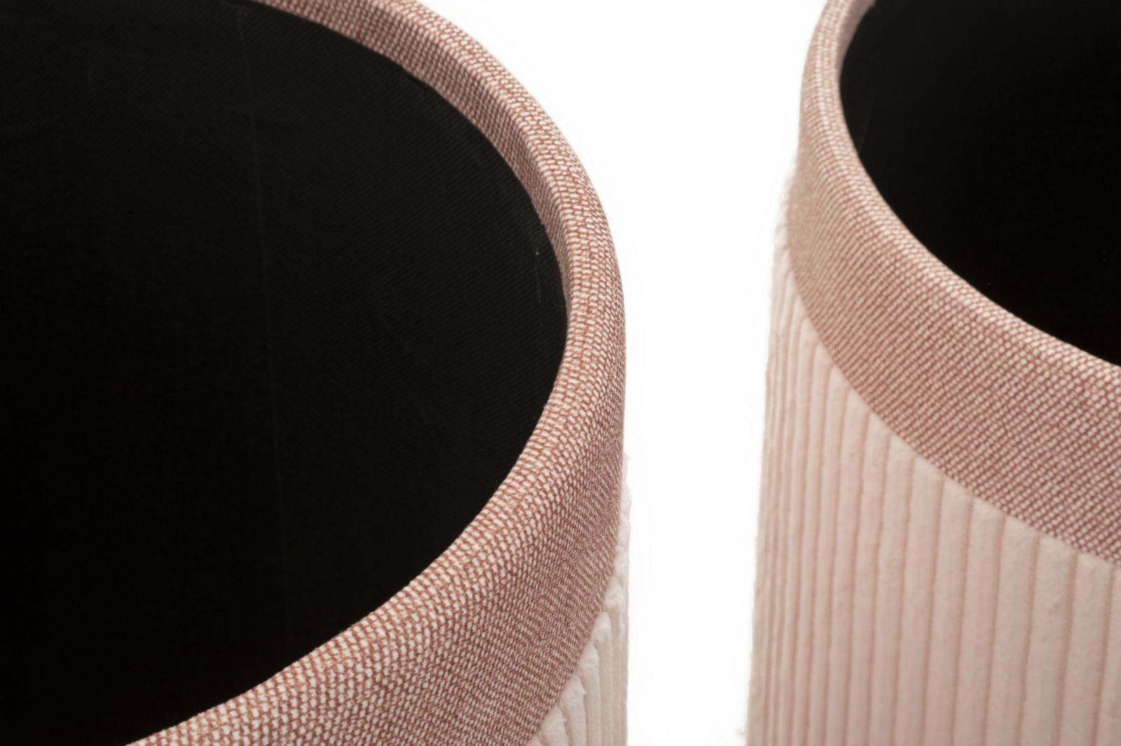 PUFF C/CURTAIN BOX PINK SET 3 PCS CM Ø 40,5X49,5-35X42-31X38 - slika 8