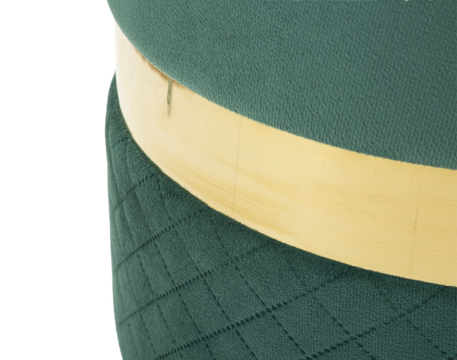 PUFF WITH STORAGE SHEFFILD GREEN SET 2 PCS CM Ø 37X42-28X35 - slika 5