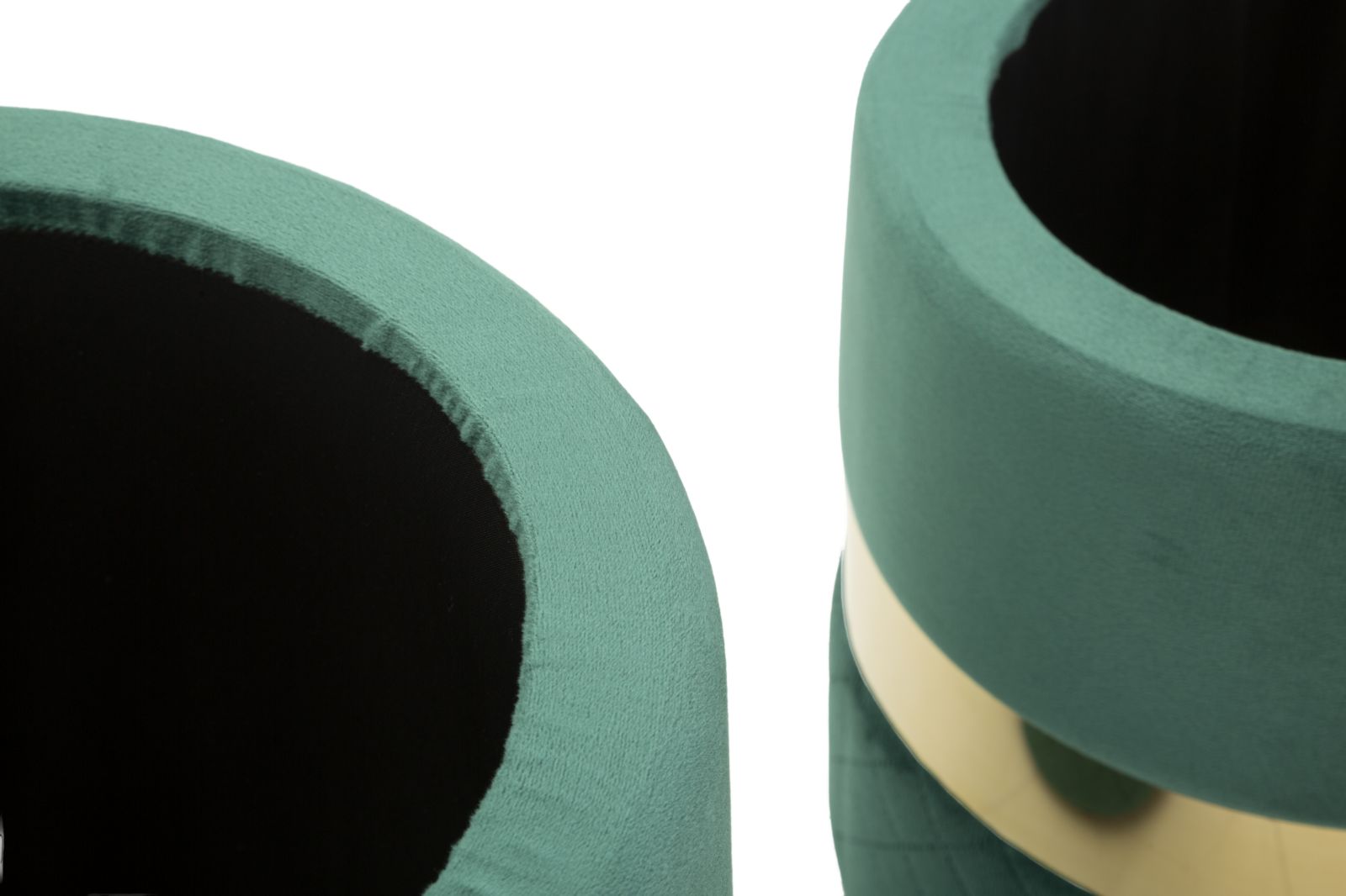 PUFF WITH STORAGE SHEFFILD GREEN SET 2 PCS CM Ø 37X42-28X35 - slika 7