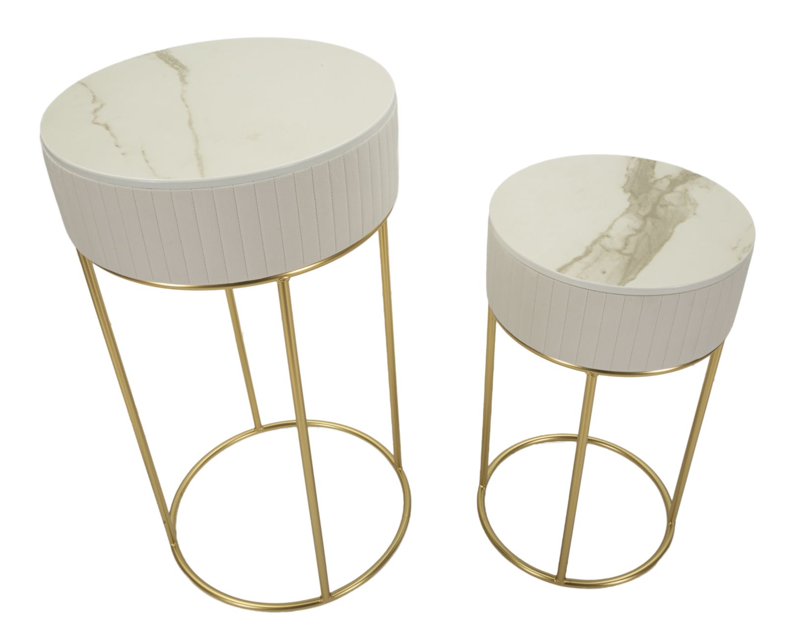 HIGH TABLES WEDDING ROUND SET 2 PCS CM Ø50X90-40X70 - slika 2
