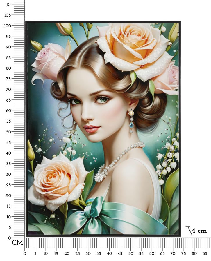 FANTASY LACQUERED CANVAS WITH FRAME -B- CM 72X4X102 - slika 7