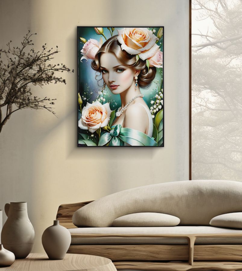 FANTASY LACQUERED CANVAS WITH FRAME -B- CM 72X4X102 - slika 6