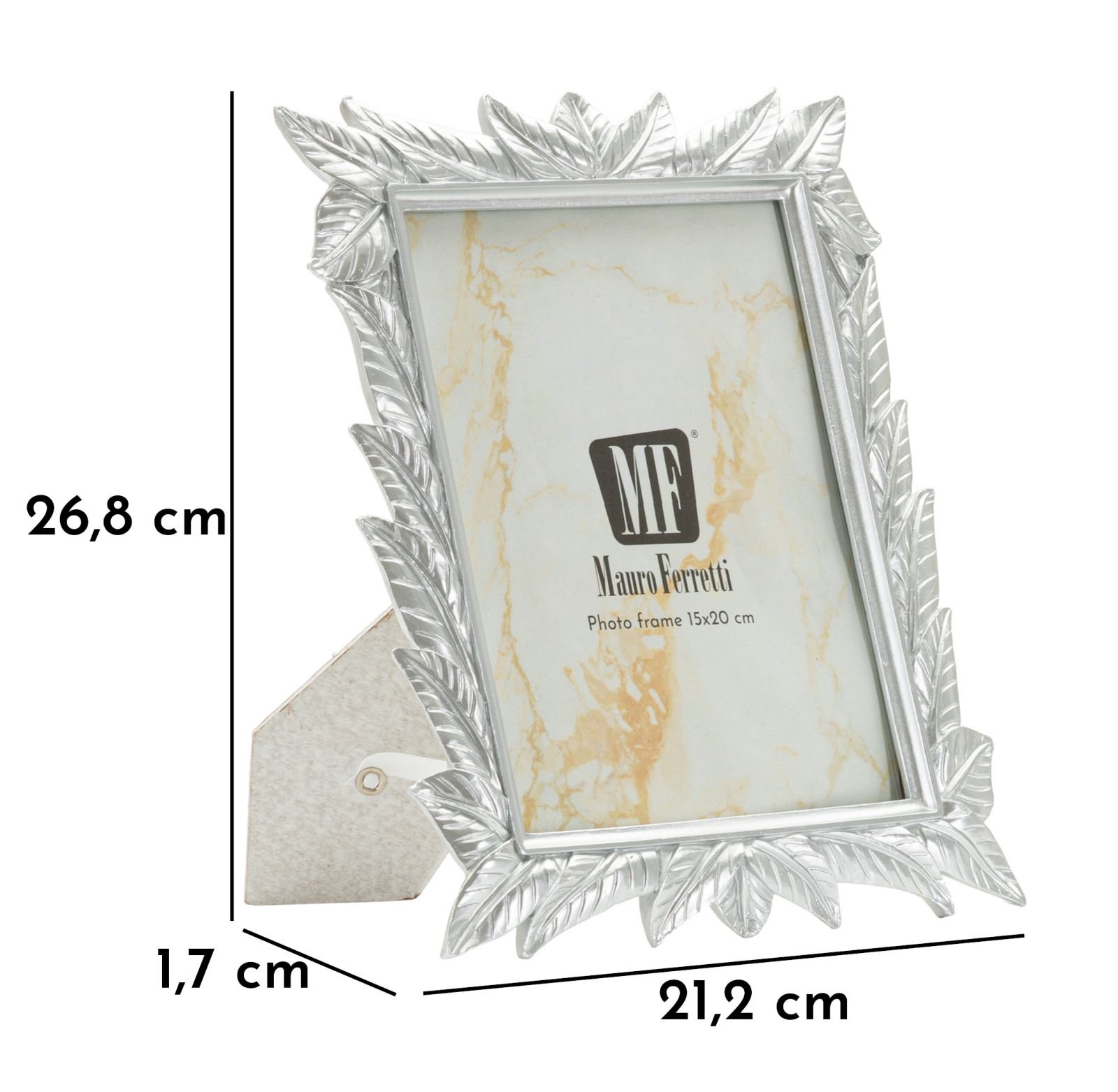 LEAVY FRAME SILVER CM 21,2X1,7X26,8 (INTERNAL MEASURE CM 15X20) - slika 6