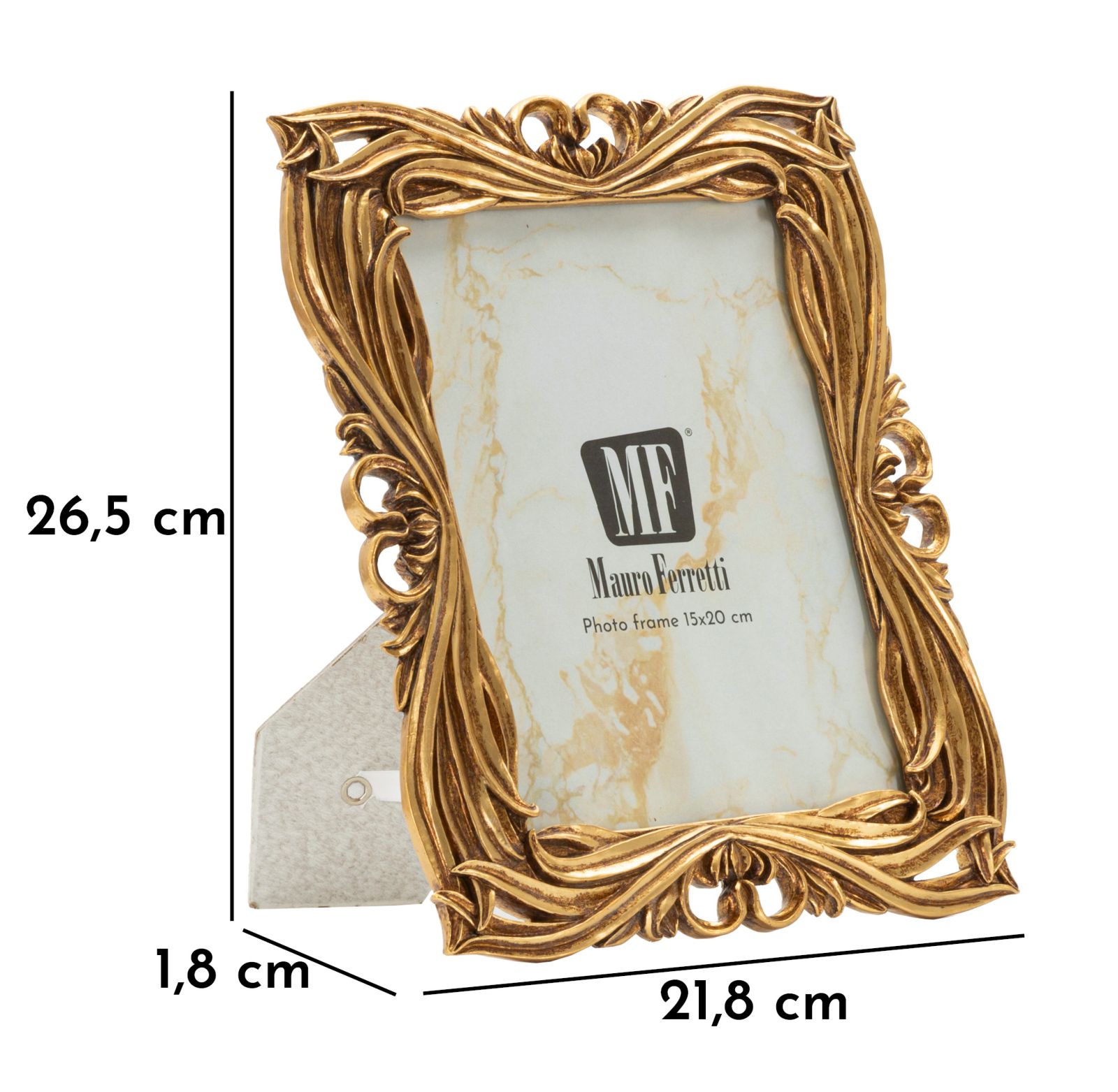 BAROQUE FRAME CM 21,8x1,8x26,5 (INTERNAL MEASURE CM 15x20) - slika 6
