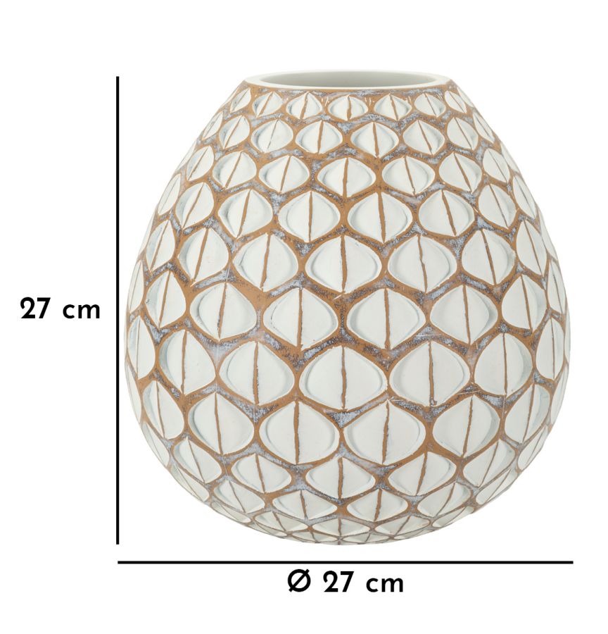 RESIN VASE TIBET CM Ø27X27 - slika 6