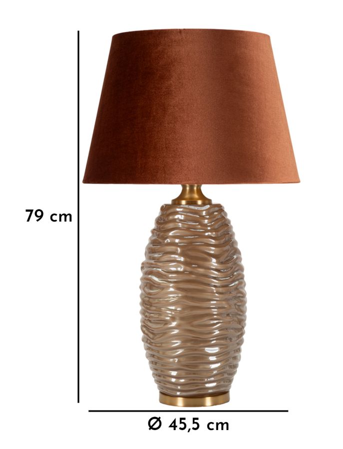 PRAGUE TABLE LAMP -W- CM Ø 45,5X79 - slika 7