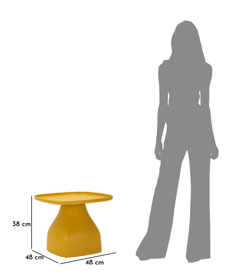 GEA TABLE YELLOW CM 48X48X38 - slika 8