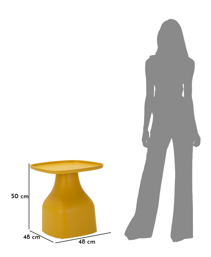 GEA TABLE YELLOW CM 48X48X50 - slika 8