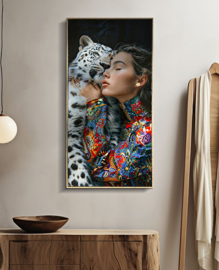 MOIRA LACQUERED CANVAS WITH FRAME -A- CM 52X4X102 - slika 6