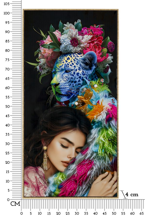 MOIRA LACQUERED CANVAS WITH FRAME -B- CM 52X4X102 - slika 7