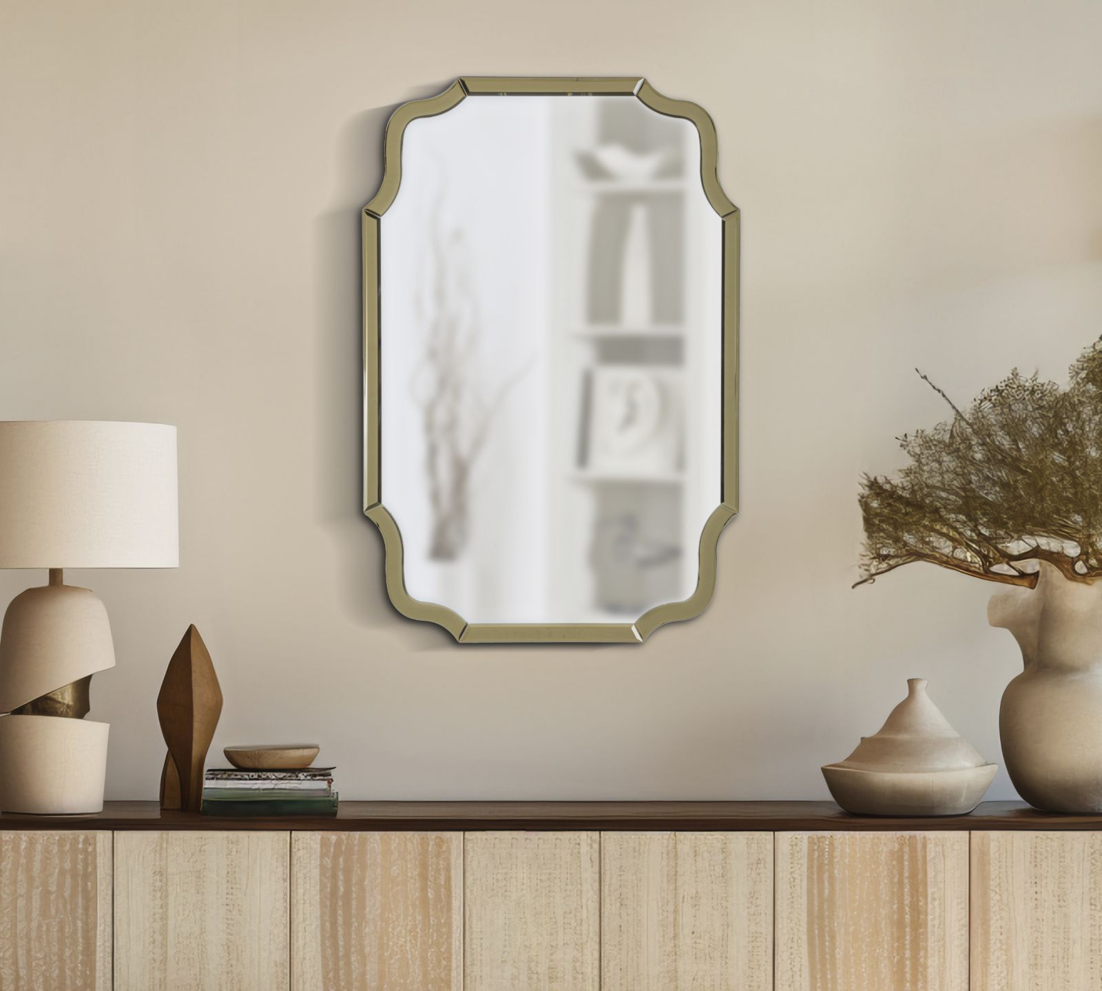 WALL MIRROR ISTANBUL GOLD CM 60X1X90 ( INSIDE MIRROR SIZE CM 54X84,5) - slika 6