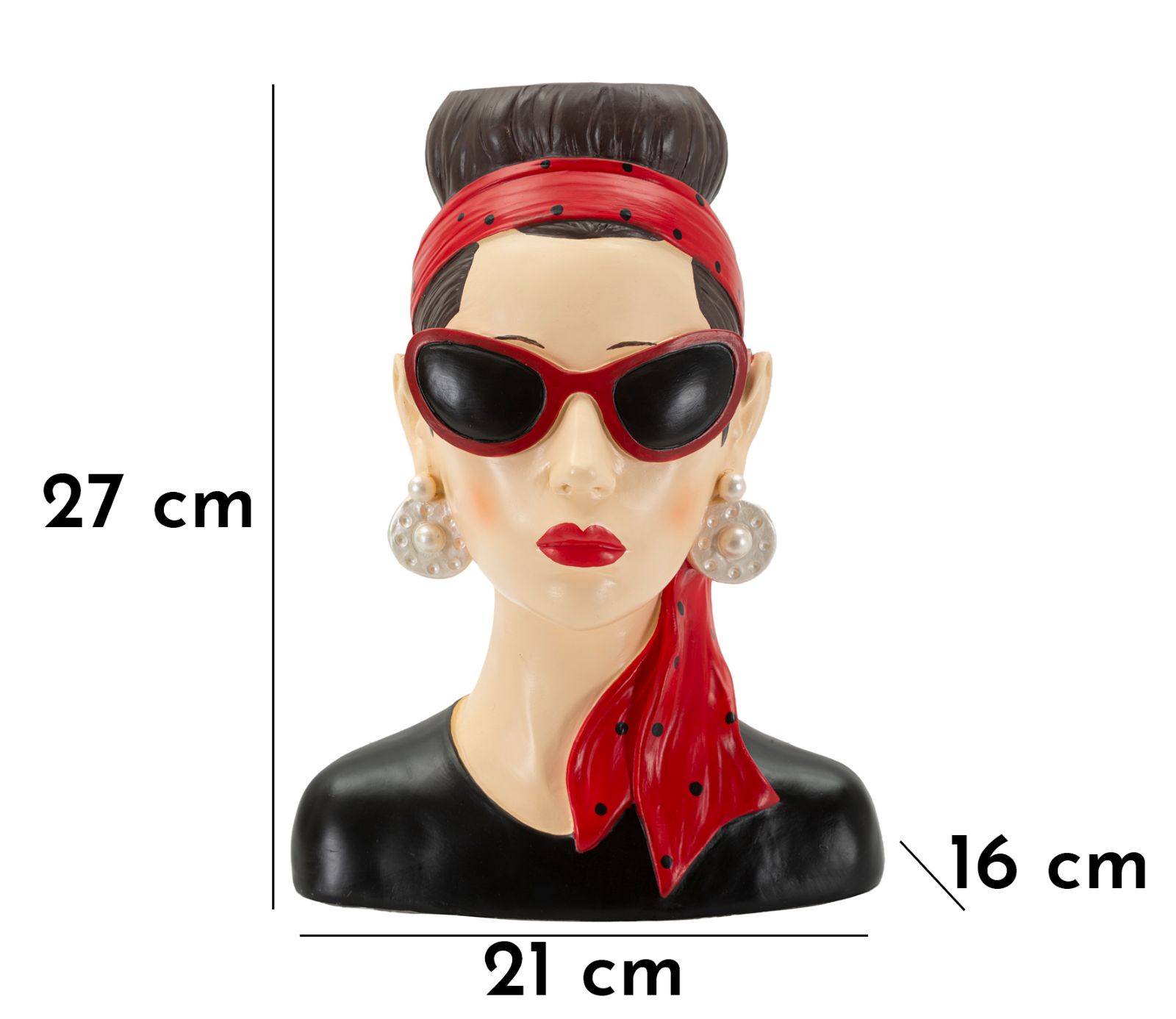 WOMAN VASE HOLLYWOOD -B- CM 21X16X27 - slika 7