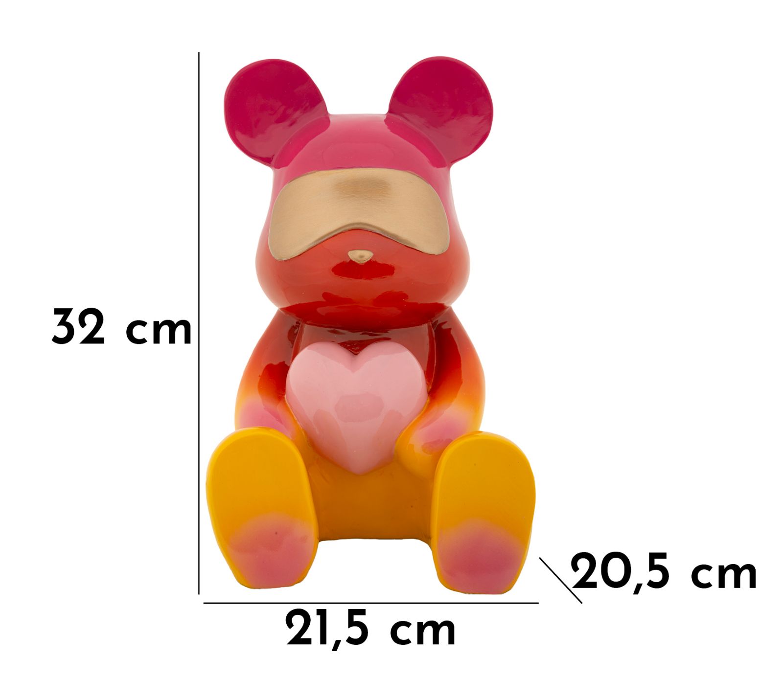 RAINBOW BEAR CM 21,5X20,5X32 - slika 8
