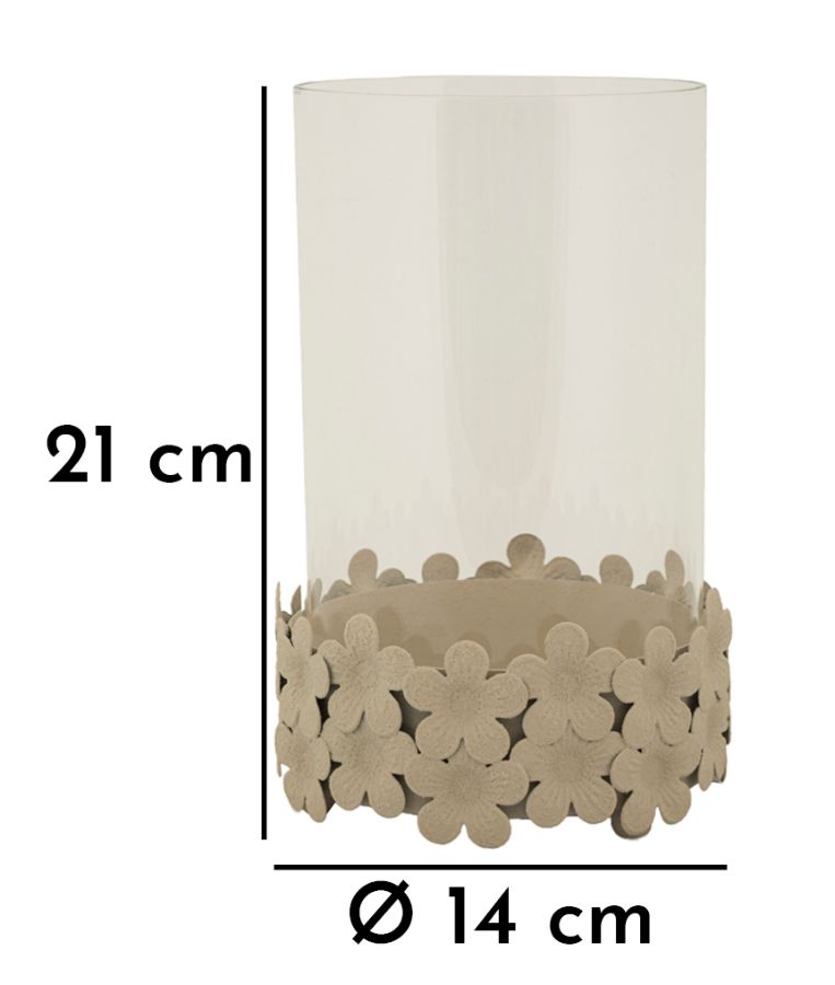 CANDLE HOLDER DUNE C/VETRO CM Ø14X21 - slika 6