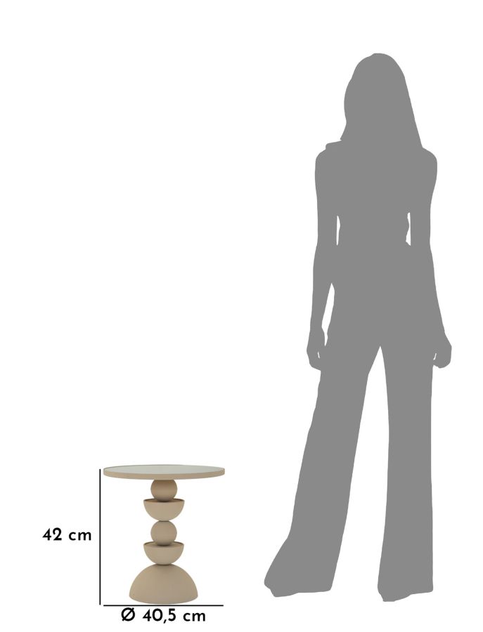 TABLE DUNE WITH MIRROR CM Ø 40,5X42 - slika 7