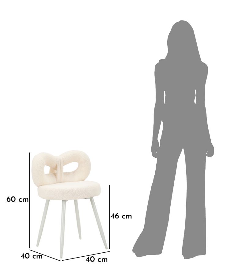 ILARY MINI CHAIR WHITE CM Ø 40X67
(SITTING HEIGHT CM 46) - slika 10