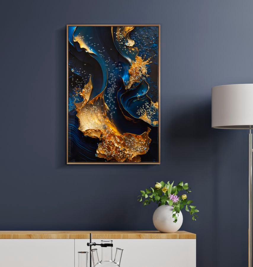 LACQUERED CANVAS PRINT WITH FRAME ANDROMEDA -B- CM 60X4X90 - slika 6