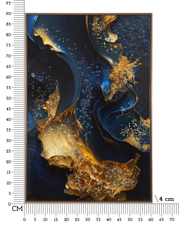 LACQUERED CANVAS PRINT WITH FRAME ANDROMEDA -B- CM 60X4X90 - slika 7