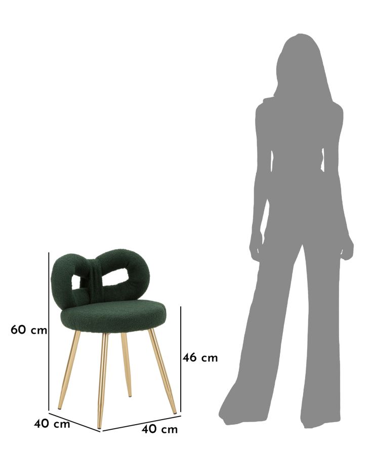 ILARY MINI CHAIR GREEN CM Ø 40X67
(SITTING HEIGHT CM 46) - slika 10