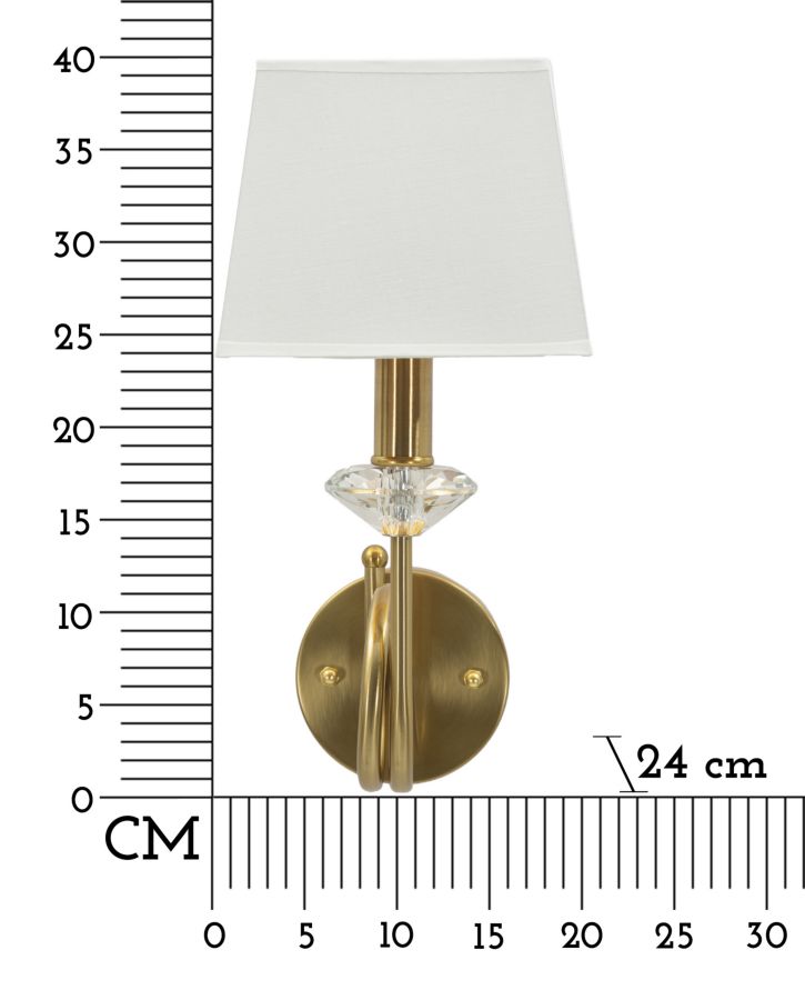 SALZBURG WALL LAMP CM 18X24X40 - slika 9