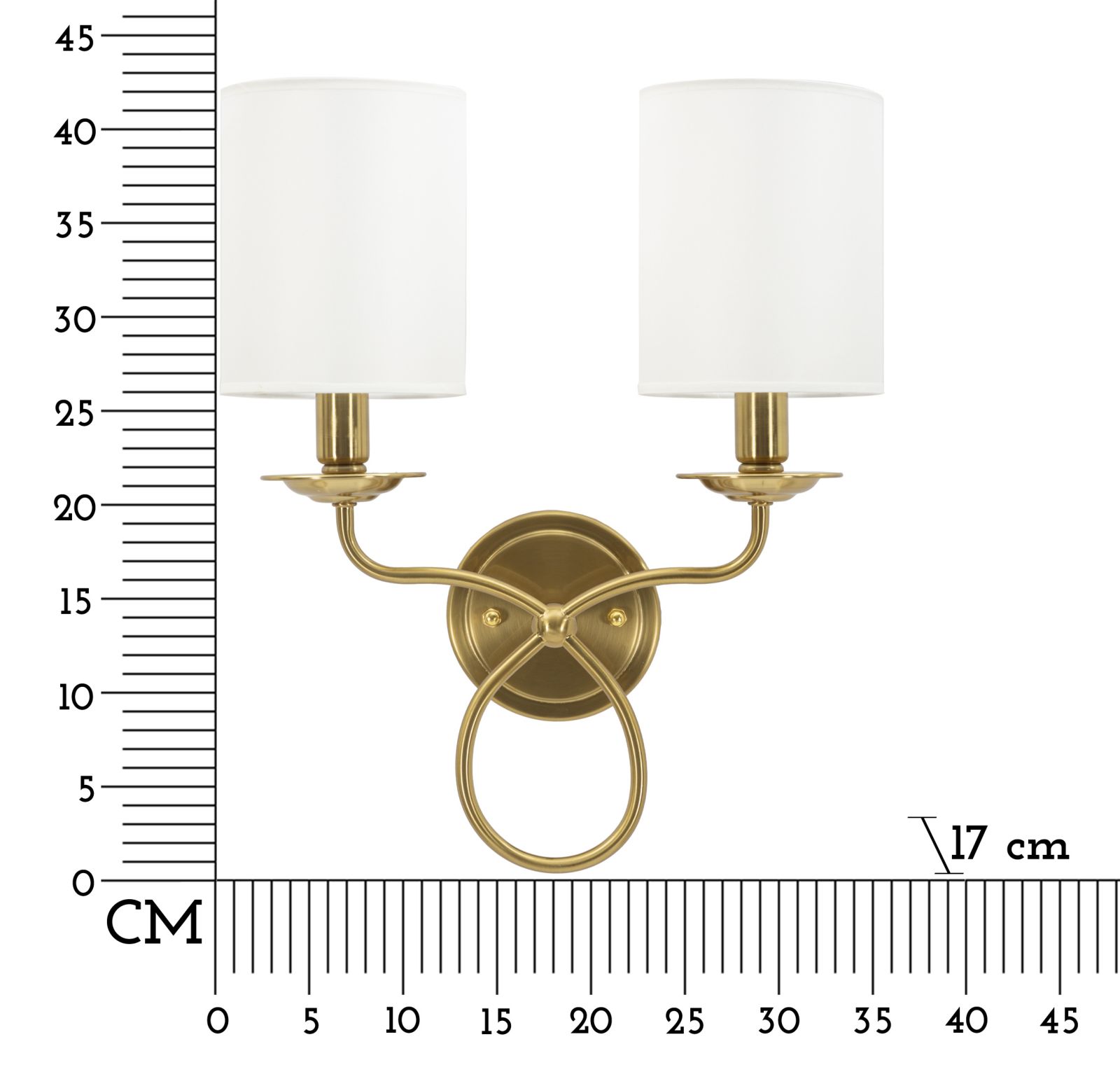 ZAGREB WALL LAMP CM 35,5X17X43 - slika 8
