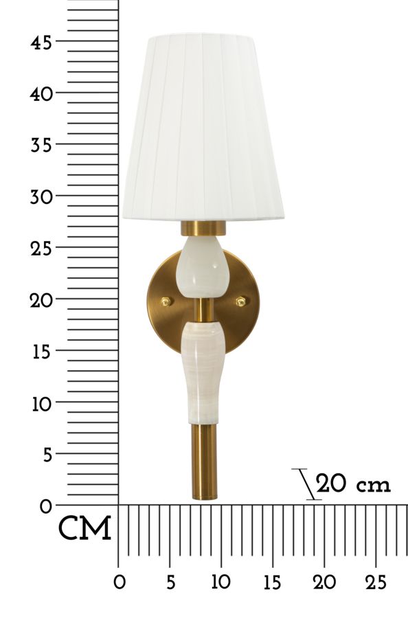 BUDAPEST WALL LAMP CM 16X20X46 - slika 8