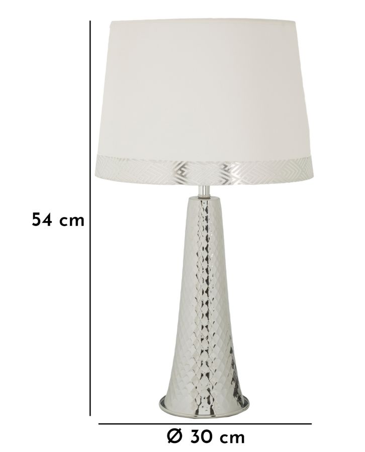 TOWER TABLE LAMP SILVER CM 30 X 54 - slika 7